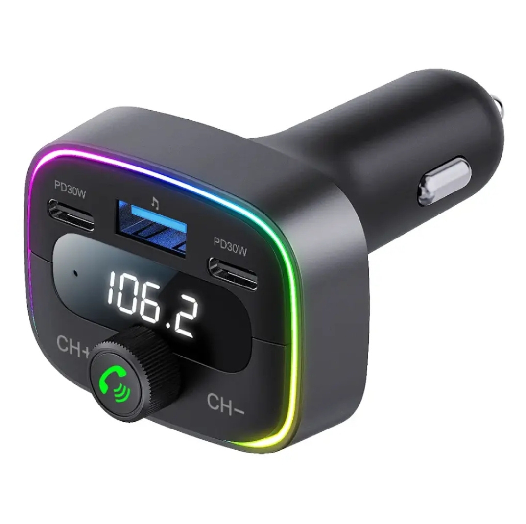 Porodo Smart Car Charger & FM Transmitter (PD 30W)